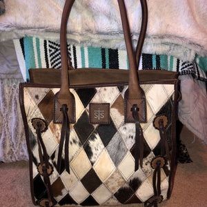 STS Diamond Cowhide Purse